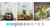 Glass vase W-689A H:35cm D:19cm