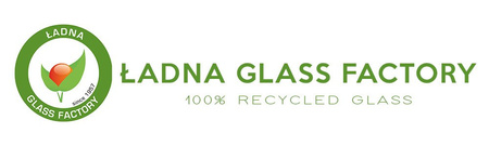 Glass vase W-492A H:25cm D:24cm