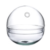 Glass terrarium ball W-610B+W-611B side hole H:15cm D:15cm