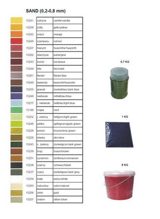 Decorative sand color red 1kg
